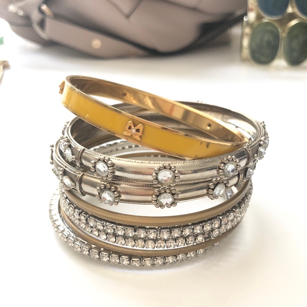 Multiple stacking bracelets